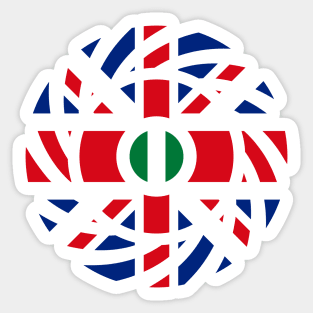 British Nigerian Multinational Patriot Flag Series Sticker